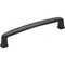 Jeffrey Alexander 128 mm Center-to-Center Brushed Oil Rubbed Bronze Square Milan 1 Cabinet Pull 1092-128DBAC - alternate 1
